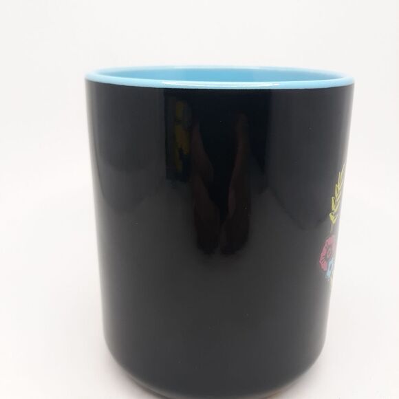 Sugar Skull Coffee Cup 18 oz Ceramic Mug Day Of The Dead Mug. New - Picture 6 of 8